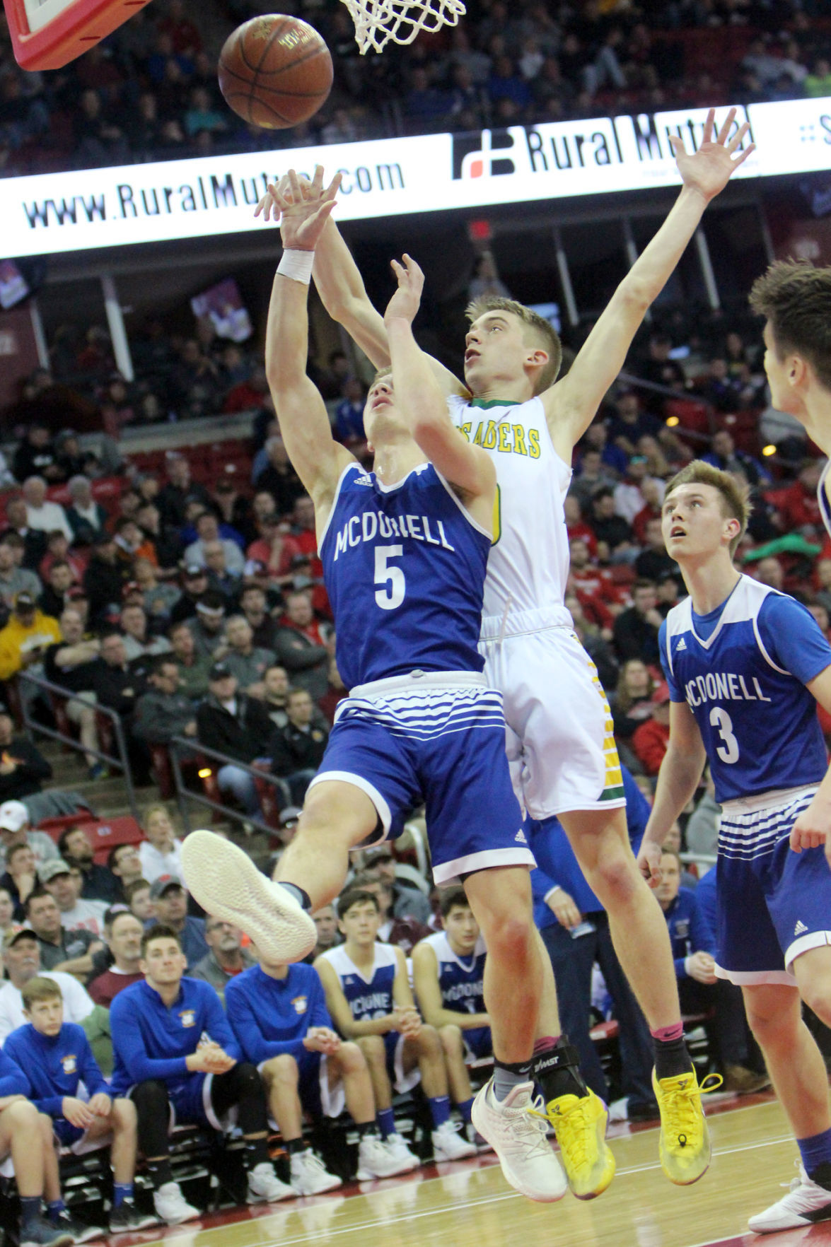McDonell boys basketball vs Sheboygan Area Lutheran 3-15-19